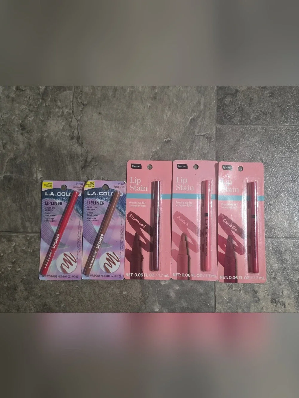 LA Colors Lip Liners & B Pure Lip Stain Set — BNIB